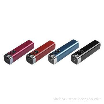 back up portable battery charger Colorful Lipstick Power Bank 2200mah